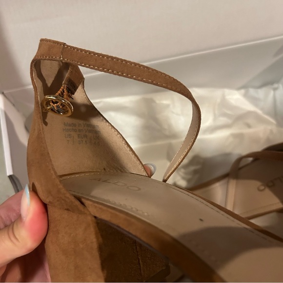 Brown Suede Heels - Picture 2 of 3